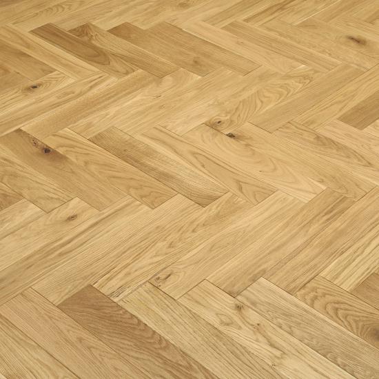 Herringbone Brushed Natural Multiply Engineered Oak Flooring